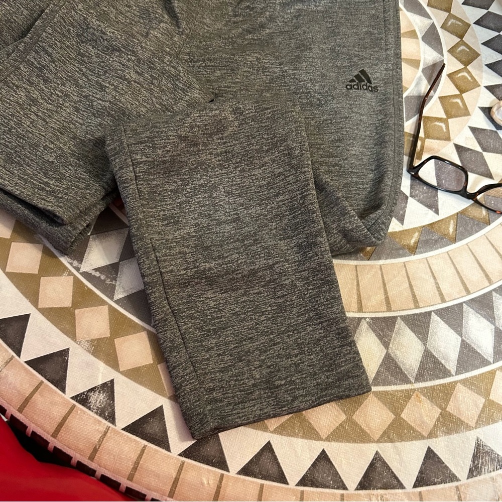 Adidas Men's Gray Sweatpants - Picture 2 of 3
